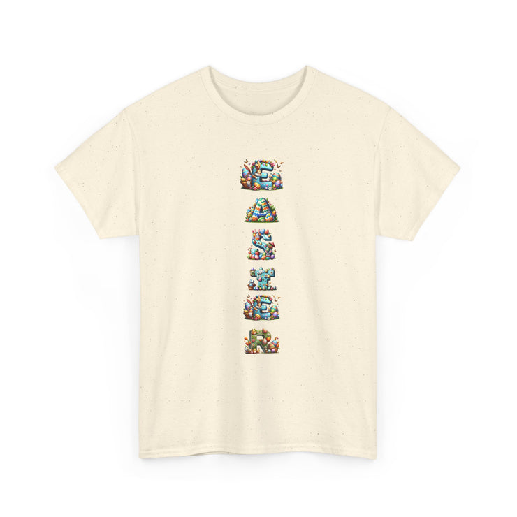 Colorful Cartoon Animal Unisex Heavy Cotton Tee - Gift for Animal Lovers, Cute T-Shirt for Kids & Adults, Fun Birthday, Casual Wear
