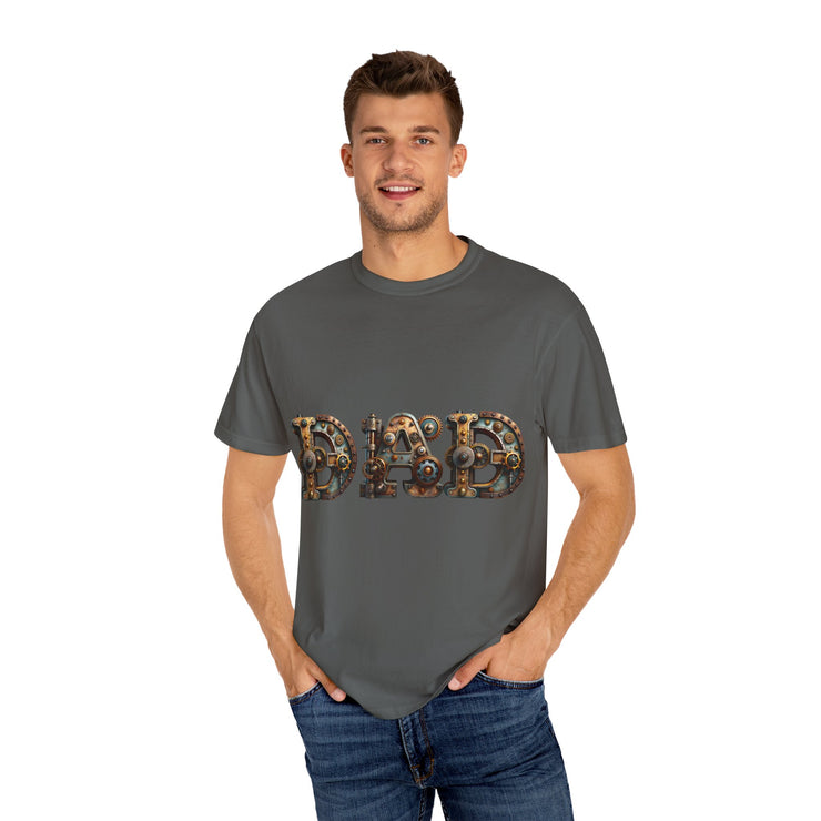 Dad Themed Garment-Dyed T-Shirt, Unique Gift for Father's Day, Casual Wear, Perfect for Dads, Everyday Comfort Tee