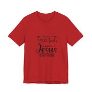 Inspirational Short Sleeve Tee - Love Never Fails, Christian Apparel, Faith-Based Gift,