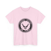 Unisex Heavy Cotton Tee with United States Air Force Design, Military Gifts, Veteran Apparel, Patriotic T-Shirt, Air Force Merchandise