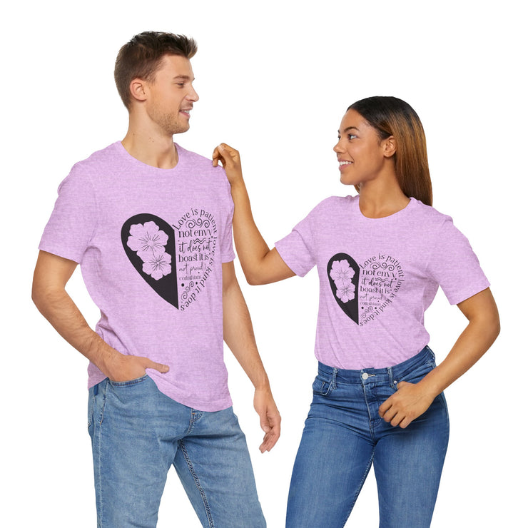Heartfelt Love Quote Tee, Inspirational Unisex Shirt, Gifts for Her, Casual Outfit, Valentine/Anniversary Gift, Motivational Apparel