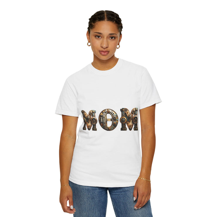Mom Themed Unisex Garment-Dyed T-Shirt, Perfect for Mother's Day, Casual Wear, Gift for Moms, Family Gatherings, Everyday Comfort