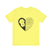 Heartfelt Love Quote Tee, Inspirational Unisex Shirt, Gifts for Her, Casual Outfit, Valentine/Anniversary Gift, Motivational Apparel