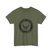 Unisex Heavy Cotton Tee with United States Air Force Design, Military Gifts, Veteran Apparel, Patriotic T-Shirt, Air Force Merchandise