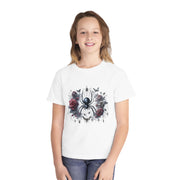Gothic Spider Youth Tee - Cool Graphic Shirt for Teens, Alternative Fashion, Halloween Costume, Unique Gift, Everyday Wear