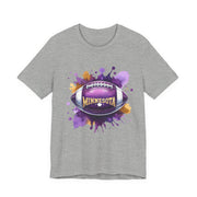 Minnesota Football Splash Tee, Unisex Short Sleeve, Sports Fan Shirt, Game Day Apparel, Football Design, Sports Design