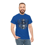Gothic Spider Graphic Tee | Unisex Heavy Cotton Tee, Halloween Shirt, Alternative Fashion, Edgy Apparel, Gift for Her/Him