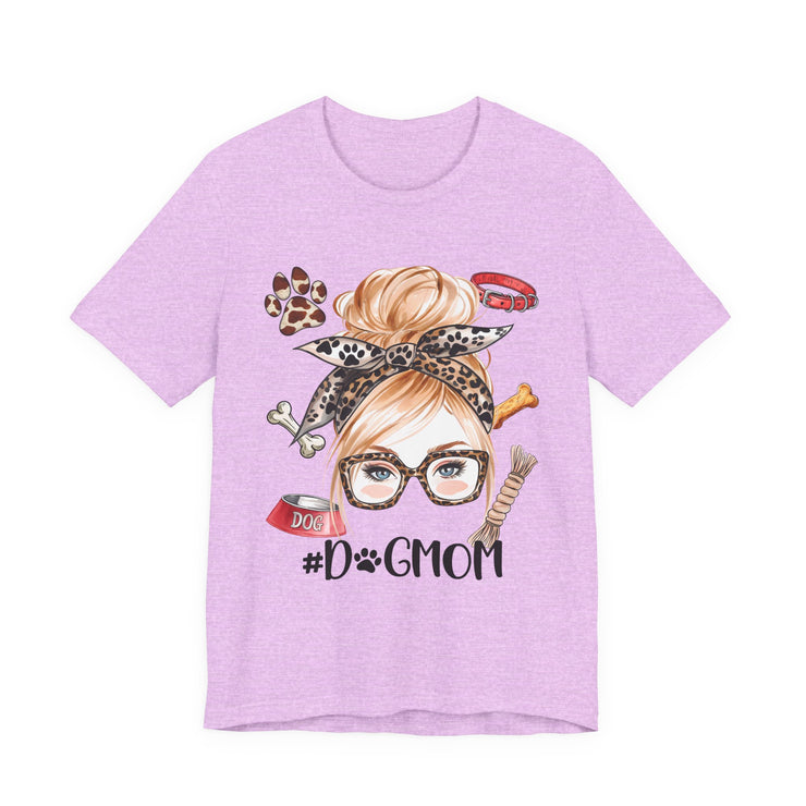 Dog Mom Short Sleeve Tee, Dog Lover T-Shirt, Pet Owner Gift, Animal Lover Apparel, Unique Birthday Gift, Mothers Day