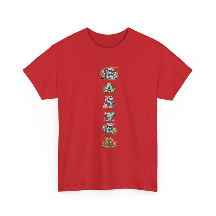 Colorful Cartoon Animal Unisex Heavy Cotton Tee - Gift for Animal Lovers, Cute T-Shirt for Kids & Adults, Fun Birthday, Casual Wear