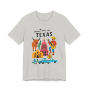 Texas-Inspired Unisex Tee: Meet Me in Texas Graphic T-Shirt, Gift for Texans, Summer Outfit, USA States Design