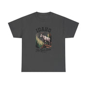 Idaho Gem State Tee, Unisex Heavy Cotton Shirt, Vintage Idaho Style T-Shirt, Nature Lover Apparel, Gift for Idaho Residents, USA States Design