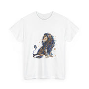 Majestic Lion Unisex Heavy Cotton Tee, Animal Lover Shirt, Eco-Friendly Gift, Casual Wear, Wildlife T-Shirt, Birthday Apparel