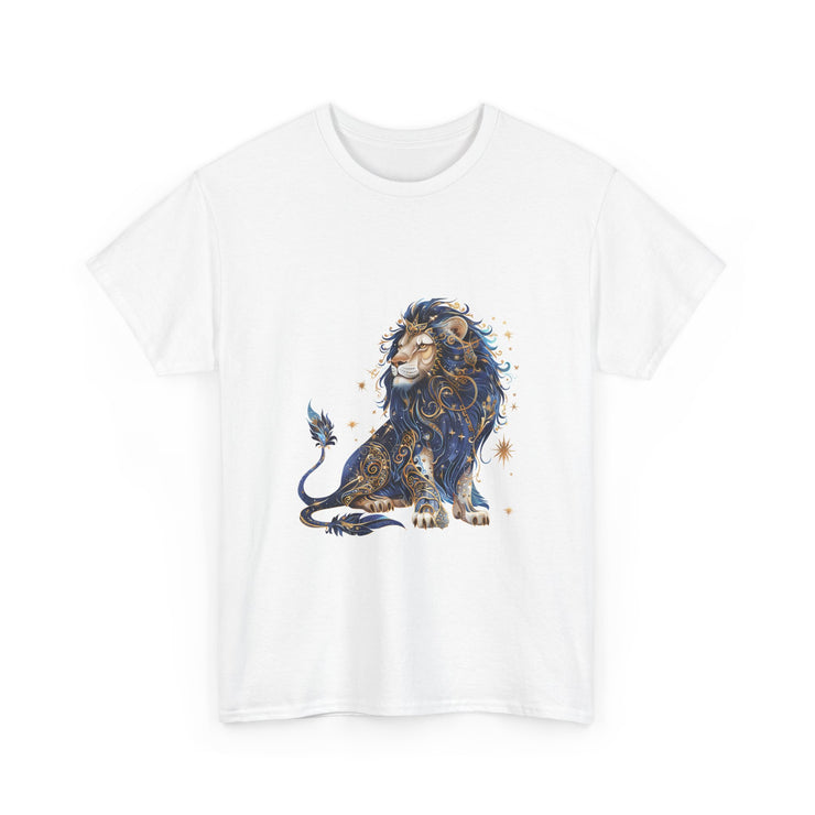 Majestic Lion Unisex Heavy Cotton Tee, Animal Lover Shirt, Eco-Friendly Gift, Casual Wear, Wildlife T-Shirt, Birthday Apparel