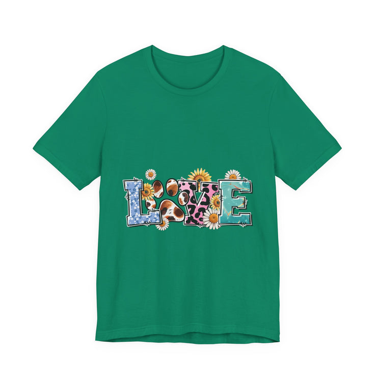 Love-Inspired Unisex Jersey Tee, Casual Wear, Gift for Her,  Sweetheart Gift, Summer Fashion, Festival Outfit