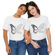 Inspirational Quote Tee, Motivational Shirt, Unisex Graphic T-Shirt, Gift for Her,Butterfly Love
