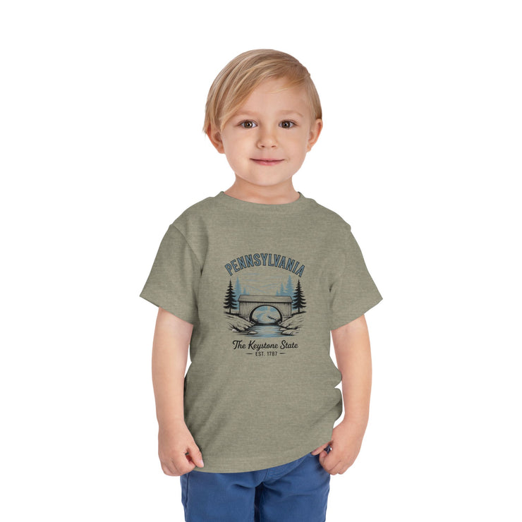 Pennsylvania Adventure Toddler Tee, Cute Kids Shirt, Gift for Little Explorers, Vacation Outfit, USA States Design