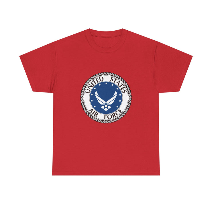 US Air Force Unisex Heavy Cotton Tee - Patriotic Apparel, Veteran Gift, Military T-Shirt, Casual Wear, Everyday Comfort