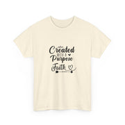 Faith-Inspired Unisex Heavy Cotton Tee, Motivational Shirt, Gift for Believers, Spiritual Wear, Affirmation Clothing