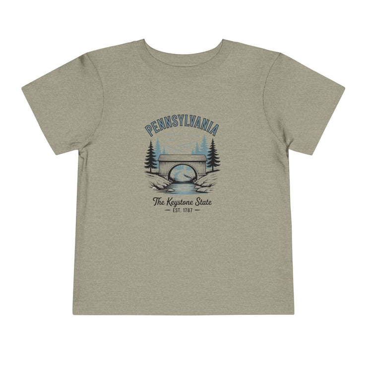 Pennsylvania Adventure Toddler Tee, Cute Kids Shirt, Gift for Little Explorers, Vacation Outfit, USA States Design