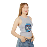 Bold Graphic Crop Tank Top - Statement Apparel for Parties, Festivals, Night Outs, Music Lovers, Trendy Summer Wear
