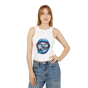 Bold Graphic Crop Tank Top - Statement Apparel for Parties, Festivals, Night Outs, Music Lovers, Trendy Summer Wear