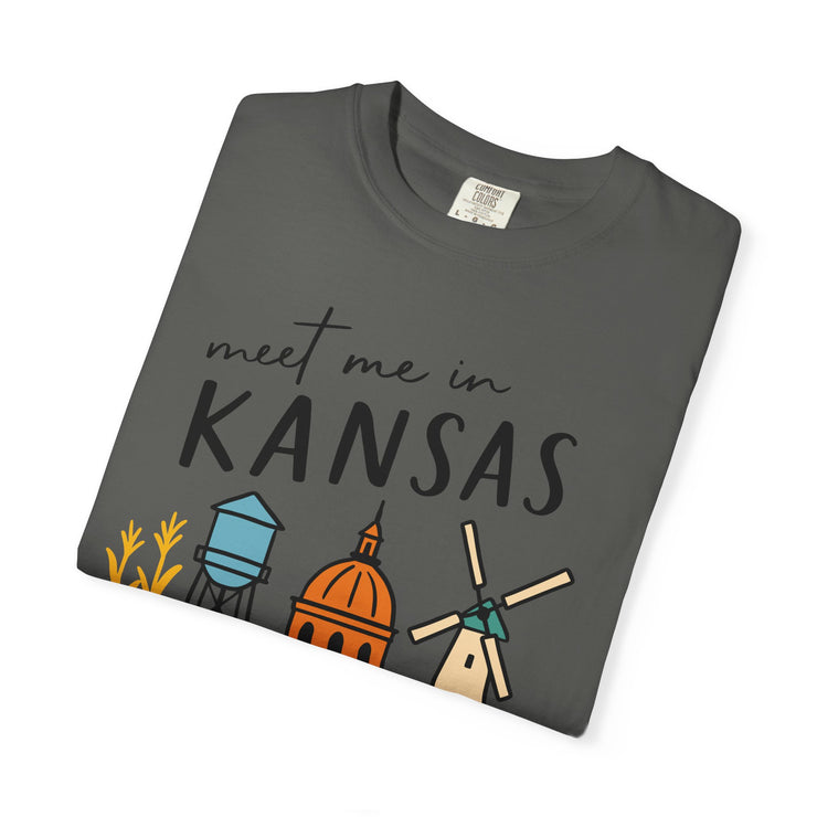 Kansas Adventure T-Shirt, Unisex Graphic Tee, Gift for Travelers,  USA States Design