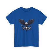 Bold Eagle Graphic Tee, Unisex Heavy Cotton T-Shirt, Wildlife Art Shirt, Nature Lover Gift, Casual Style Top