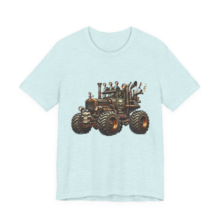 Rustic Tractor Graphic Tee, Farm Life Apparel, Unisex Jersey Tee, Country Style Shirt, Gift for Farmers, Car Design