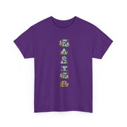 Colorful Cartoon Animal Unisex Heavy Cotton Tee - Gift for Animal Lovers, Cute T-Shirt for Kids & Adults, Fun Birthday, Casual Wear
