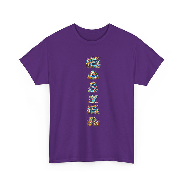 Colorful Cartoon Animal Unisex Heavy Cotton Tee - Gift for Animal Lovers, Cute T-Shirt for Kids & Adults, Fun Birthday, Casual Wear