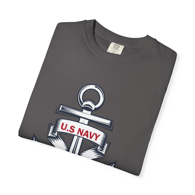 Unisex T-Shirt with U.S. Navy Anchor Design, Casual Tee, Maritime Gift, Sailor Apparel, Patriotic Wear, Summer Style