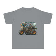 Youth Tee, Cool Graphic Shirt for Kids, Steam Engine Design, Perfect for Birthdays, Playtime, Fun Unique Gift