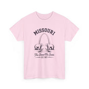Missouri Bears Unisex Heavy Cotton Tee, Gift for Missouri Residents, State Pride Shirt, Casual Wear, Summer Tee, Vintage Style T-Shirt