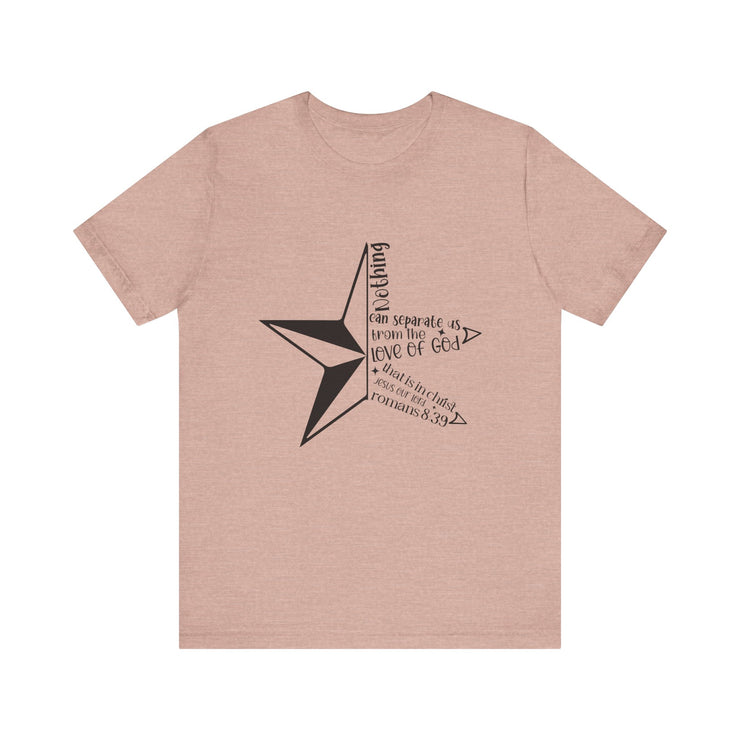 Inspirational Star Graphic Tee | Motivational Unisex Jersey Shirt, Casual Wear, Gift for Friends, Christian Design