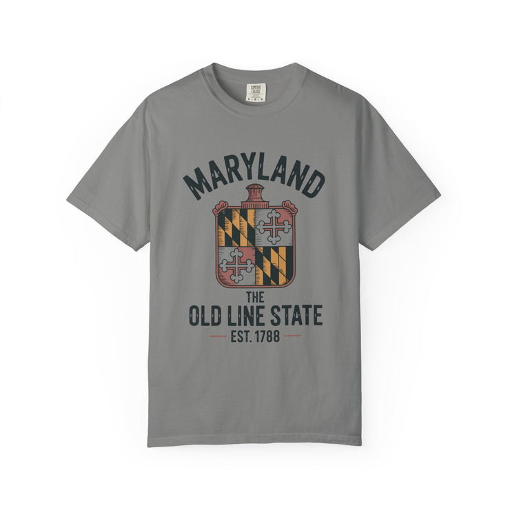 Maryland Pride Unisex Garment-Dyed T-shirt, Vintage Maryland Shirt, Maryland State Pride Tee, Gift for Marylanders, USA States Design