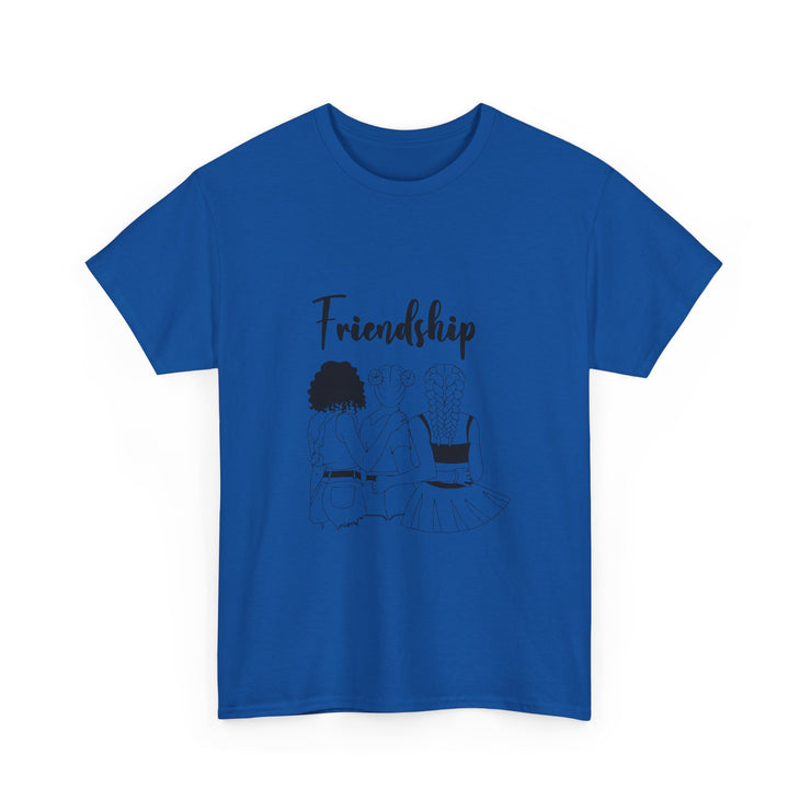 Friendship Unisex Heavy Cotton Tee - Perfect Gift for Friends, Casual Wear, Celebration Tees, Summer Fashion, Unique Friendship Gift