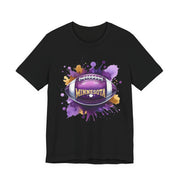 Minnesota Football Splash Tee, Unisex Short Sleeve, Sports Fan Shirt, Game Day Apparel, Football Design, Sports Design
