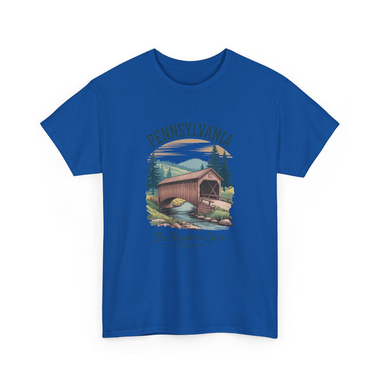 Pennsylvania Vintage Graphic Tee, Unisex T-Shirt, Nature Lover Gift, Travel Souvenir, State Pride Apparel