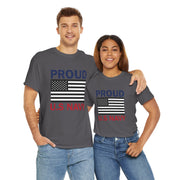 Proud U.S. Navy Unisex Heavy Cotton Tee, Veteran Gifts, Military Apparel, Patriotic Shirt, Independence Day, Memorial Day