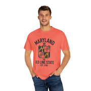 Maryland Pride Unisex Garment-Dyed T-shirt, Vintage Maryland Shirt, Maryland State Pride Tee, Gift for Marylanders, USA States Design