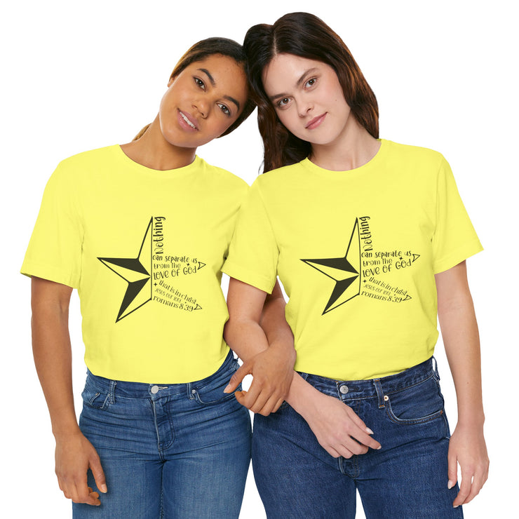 Inspirational Star Graphic Tee | Motivational Unisex Jersey Shirt, Casual Wear, Gift for Friends, Christian Design