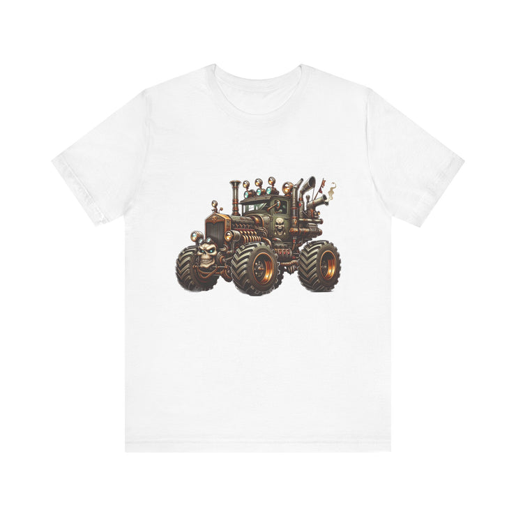 Rustic Tractor Graphic Tee, Farm Life Apparel, Unisex Jersey Tee, Country Style Shirt, Gift for Farmers, Car Design