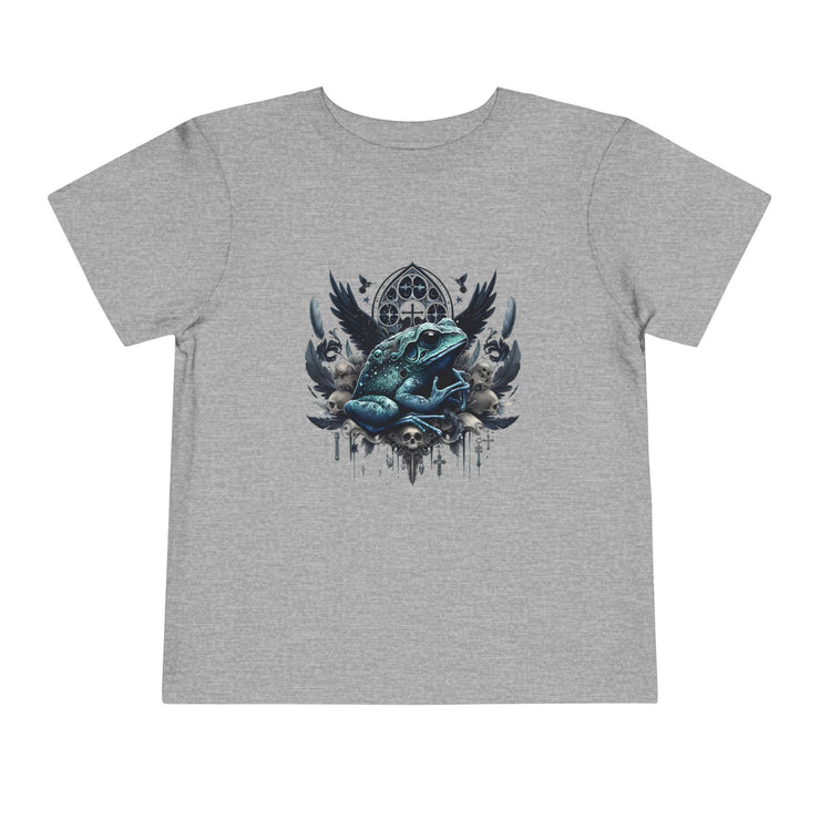 Toddler Short Sleeve Tee Featuring Unique Frog Design, Cute Kid's Top, Gift for Little Ones, Playful Graphic T-Shirt, Fun Nature Apparel
