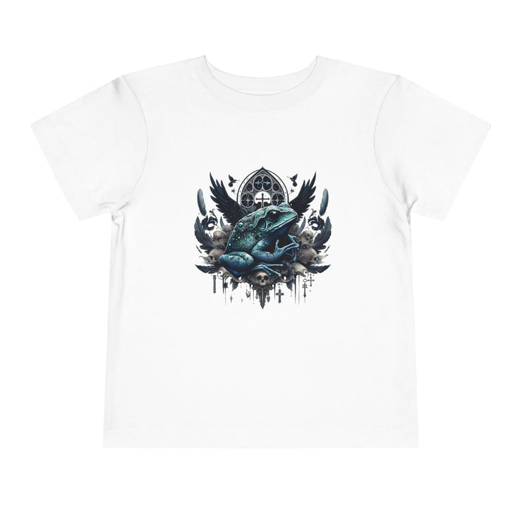 Toddler Short Sleeve Tee Featuring Unique Frog Design, Cute Kid's Top, Gift for Little Ones, Playful Graphic T-Shirt, Fun Nature Apparel