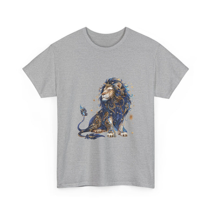 Majestic Lion Unisex Heavy Cotton Tee, Animal Lover Shirt, Eco-Friendly Gift, Casual Wear, Wildlife T-Shirt, Birthday Apparel