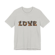 Love Typography Unisex Tee, Casual Love Shirt, Gift for Her, Heartfelt Tee, Valentine's Day Gift, Halloween Design