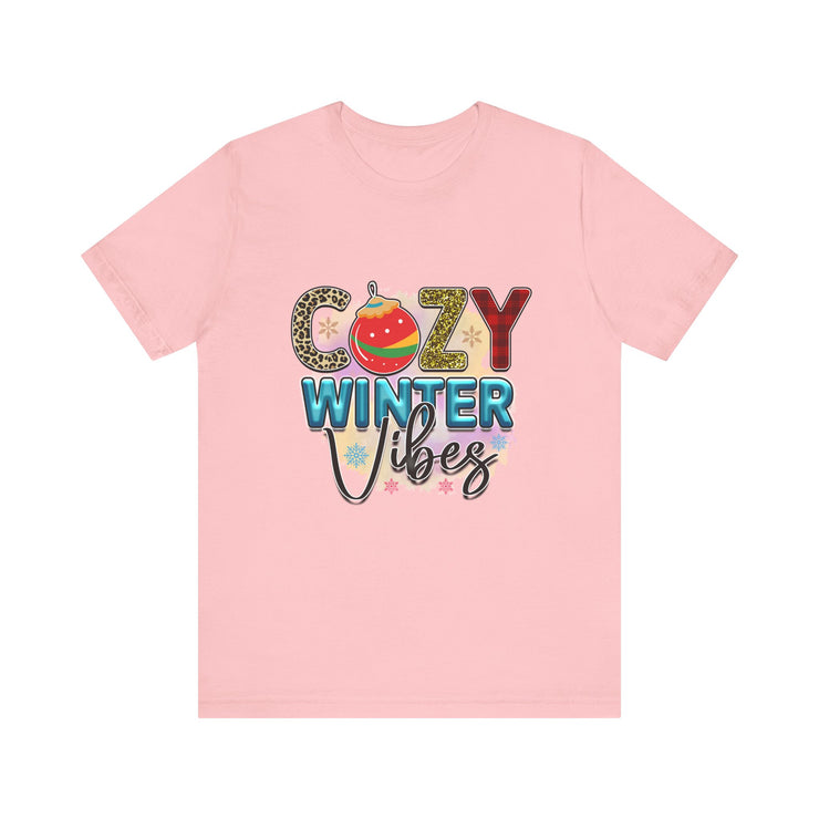 Cozy Winter Vibes Tee, Unisex Christmas T-Shirt, Holiday Gift, Winter Apparel,
