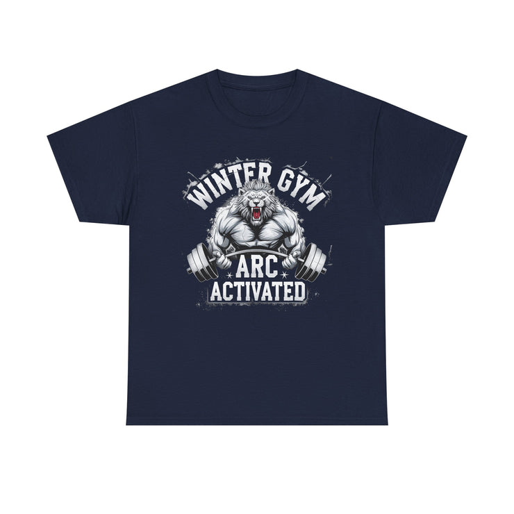 Winter Gym Arc Activated T-Shirt | Unisex Heavy Cotton Tee for Fitness Enthusiasts, Casual Wear, Weightlifting Gift, Workout Apparel, [...]