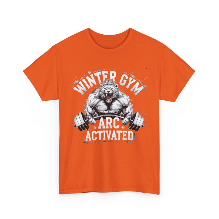 Winter Gym Arc Activated T-Shirt | Unisex Heavy Cotton Tee for Fitness Enthusiasts, Casual Wear, Weightlifting Gift, Workout Apparel, [...]