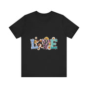 Love-Inspired Unisex Jersey Tee, Casual Wear, Gift for Her,  Sweetheart Gift, Summer Fashion, Festival Outfit